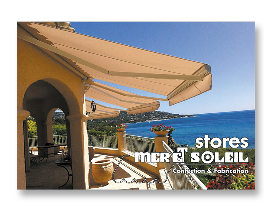 brochure pour Stores Mer et Soleil particulier à Ste Maxime